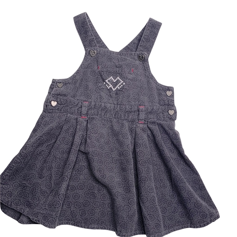 Souris Mini soft grey dress for 18m EUC